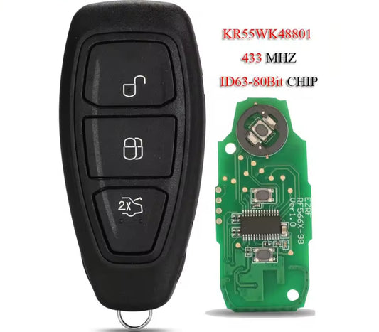 Ford Focus Mondeo Kuga Fiesta C-Max Smart Remote (Pear)